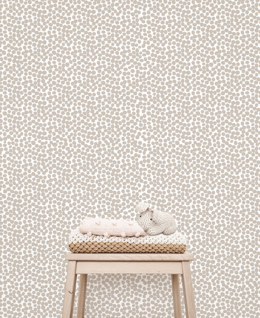 Removable Wallpaper - Spots (Linen) - Wallpaper - Fable and Fawn 