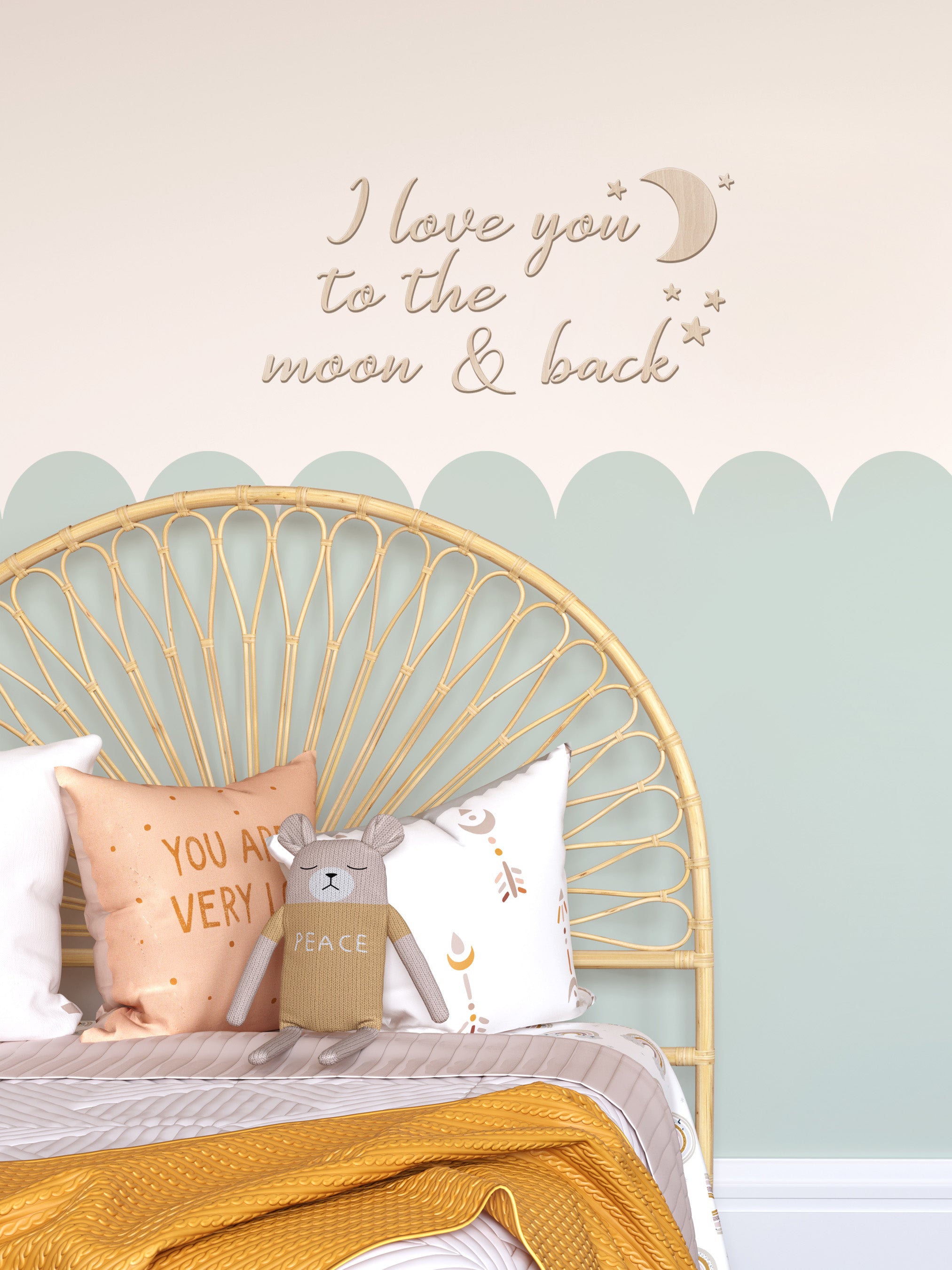 I love you to the moon and back - Wall Decals - Fable and Fawn