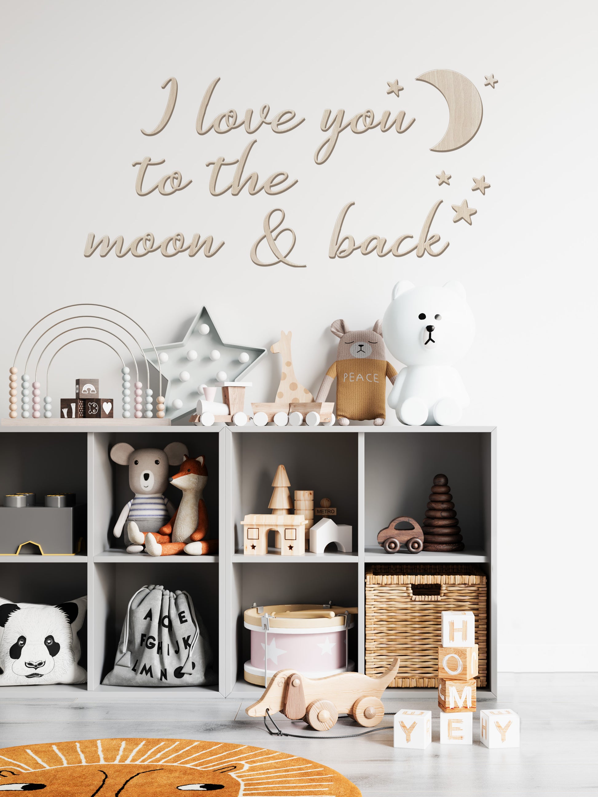 I love you to the moon and back - Wall Decals - Fable and Fawn 