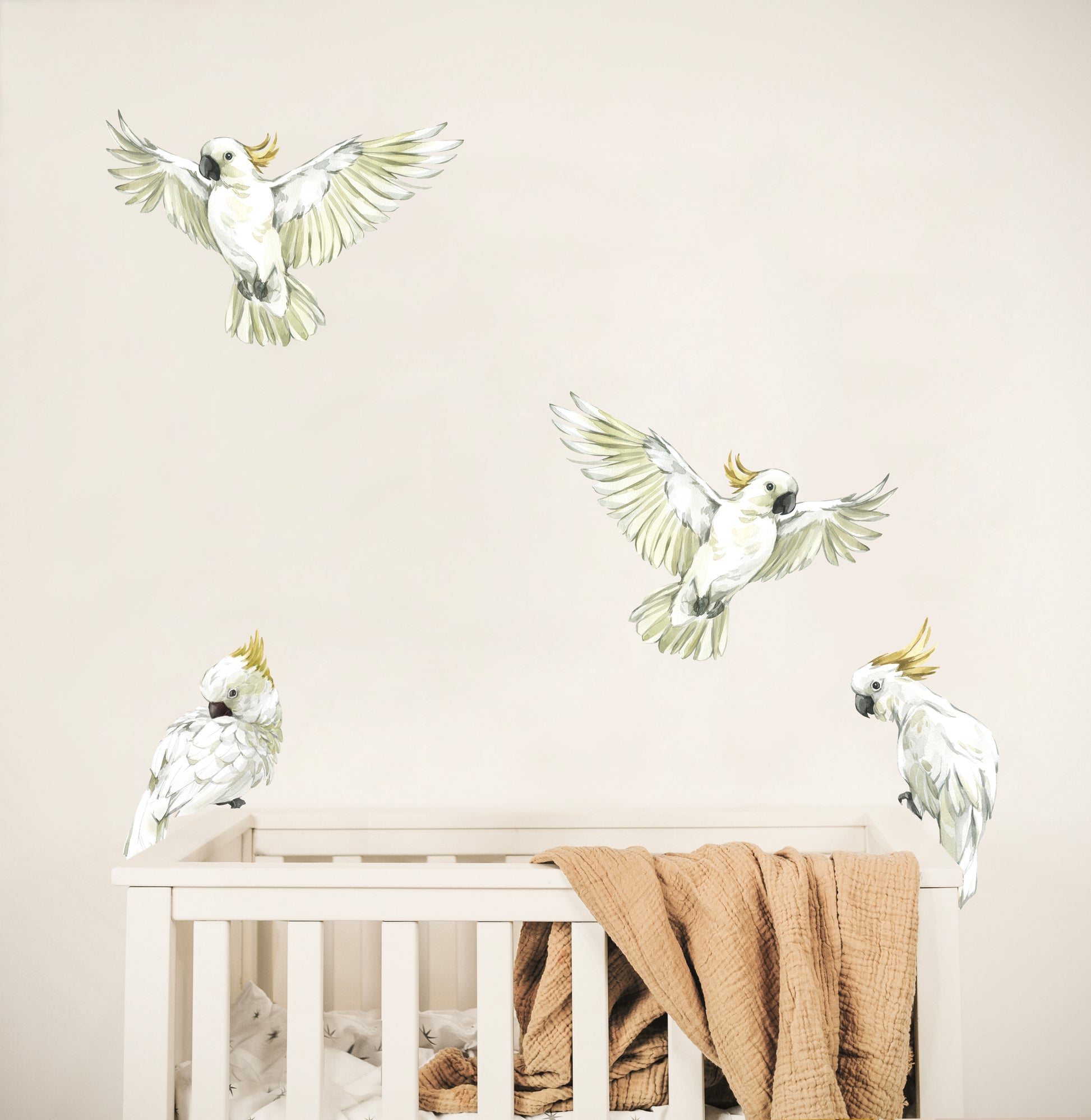 Cockatoo Bird Wall Decals - Wall Decals Australia - Fable and Fawn 