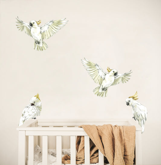 Cockatoo Bird Wall Decals - Wall Decals Australia - Fable and Fawn 