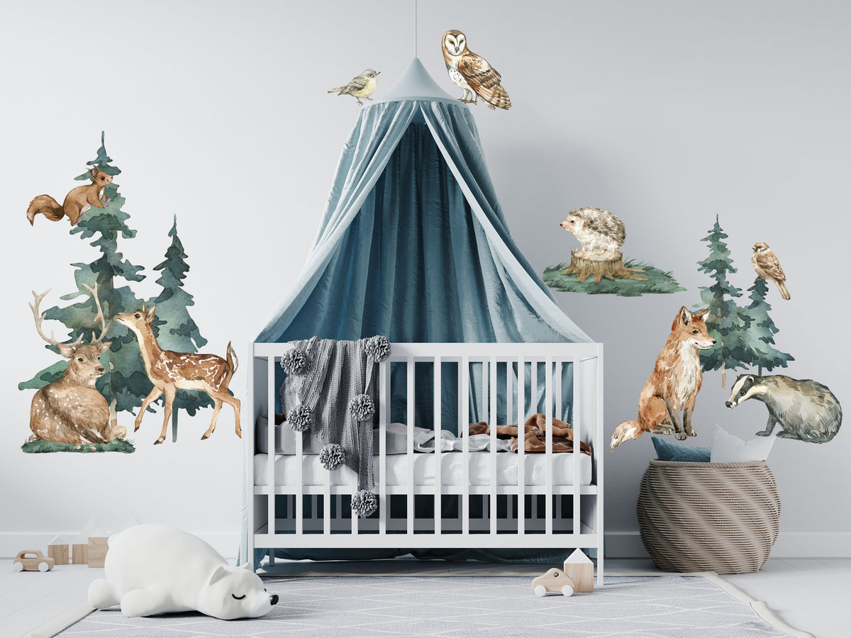 Forest Animal Wall Decals - Wall Decals - Fable and Fawn