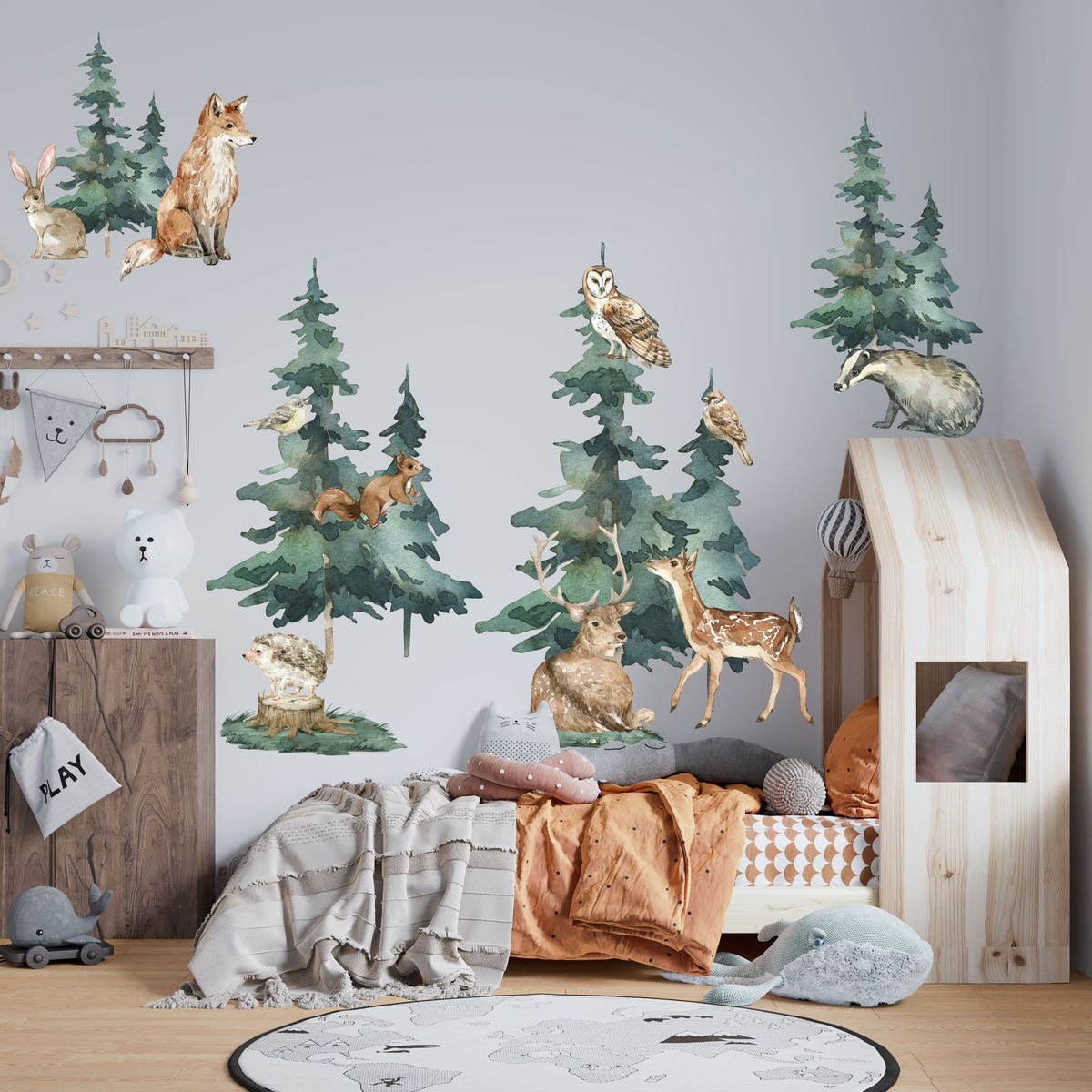Forest Animal Wall Decals - Wall Decals - Fable and Fawn
