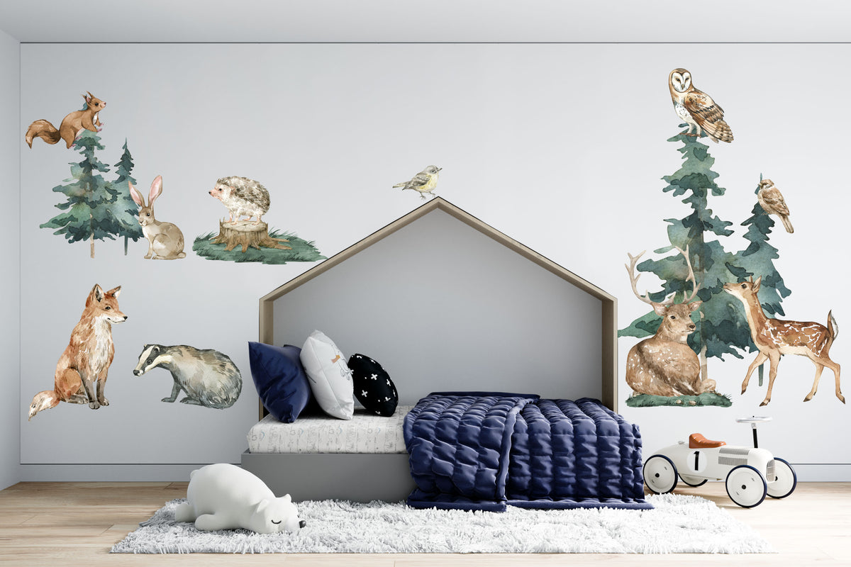 Forest Animal Wall Decals - Wall Decals - Fable and Fawn