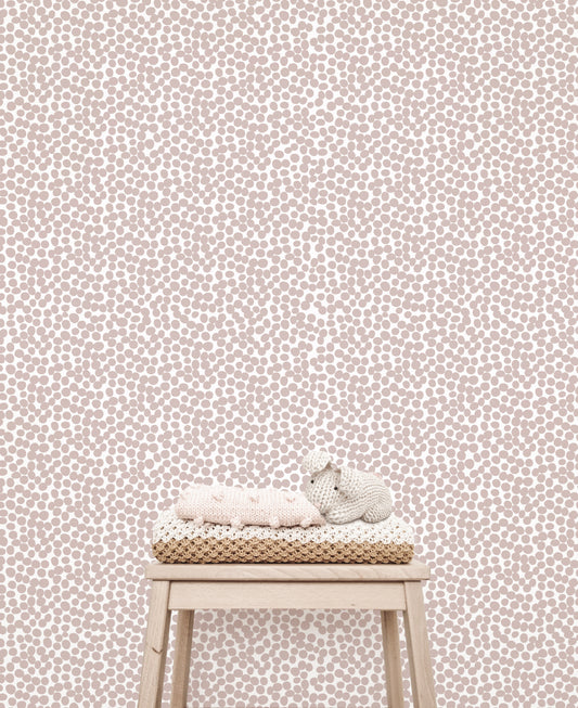 Removable Wallpaper - Spots (Blush) - Wallpaper - Fable and Fawn 