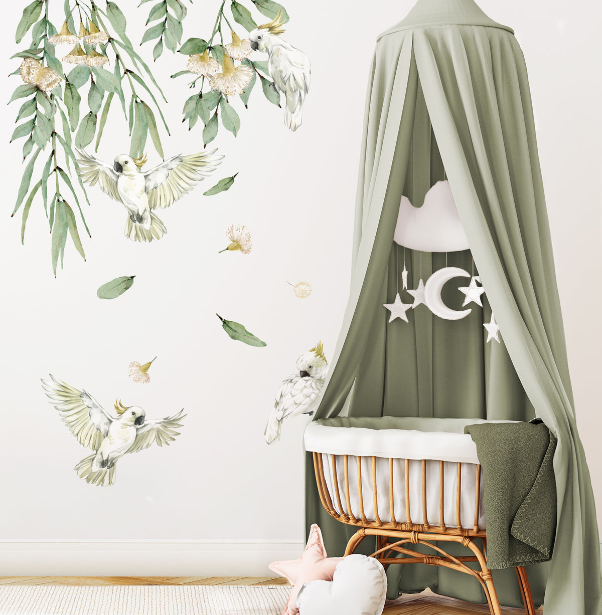 Cockatoo Bird Wall Decals - Wall Decals Australia - Fable and Fawn