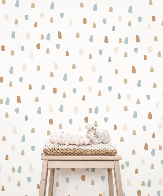 Confetti Wall Decals (Blue & Clay) - Wall Decals - Fable and Fawn 