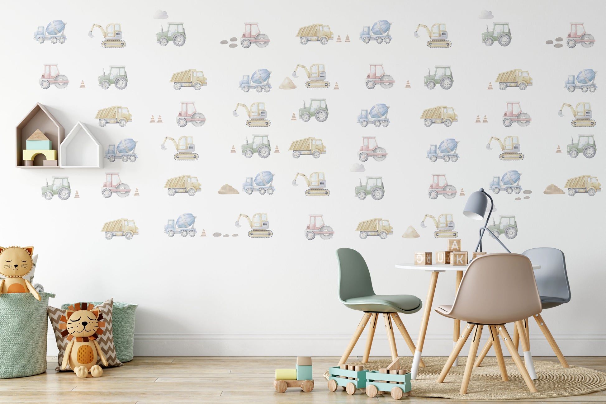 Construction Wall Decals - Wall Decals - Fable and Fawn 