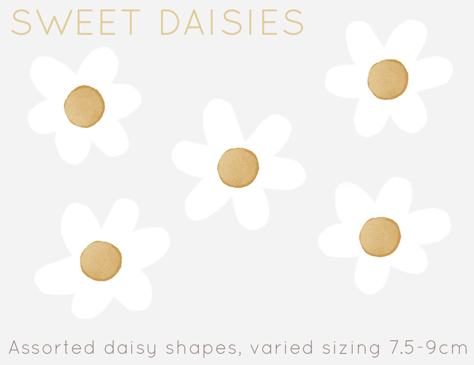 Daisy Wall Decals - Wall Decals - Fable and Fawn 