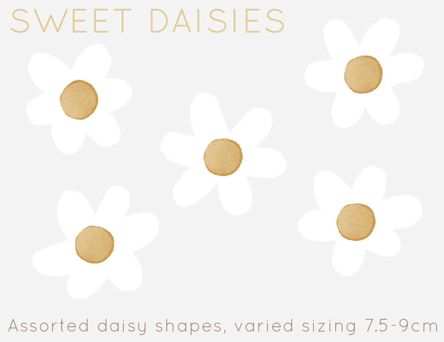 Daisy Wall Decals - Wall Decals - Fable and Fawn 