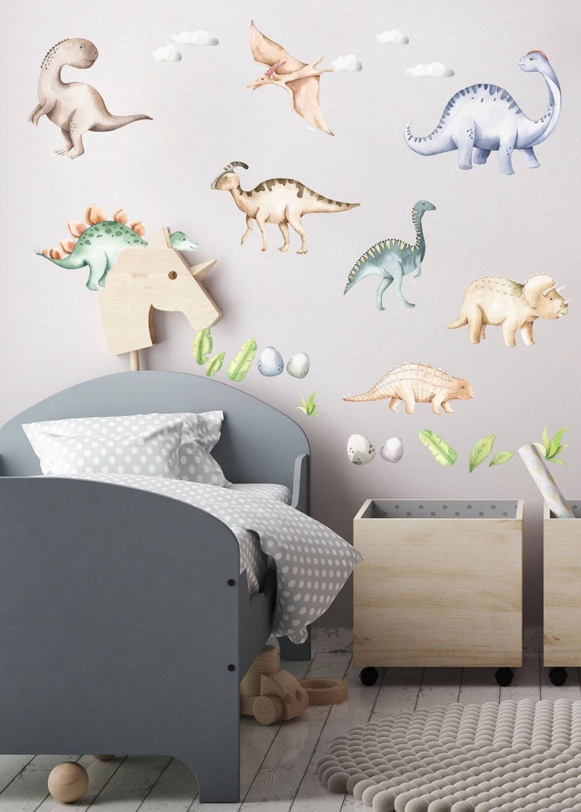 Baby Dinosaur Wall Decals - Wall Decals - Fable and Fawn 