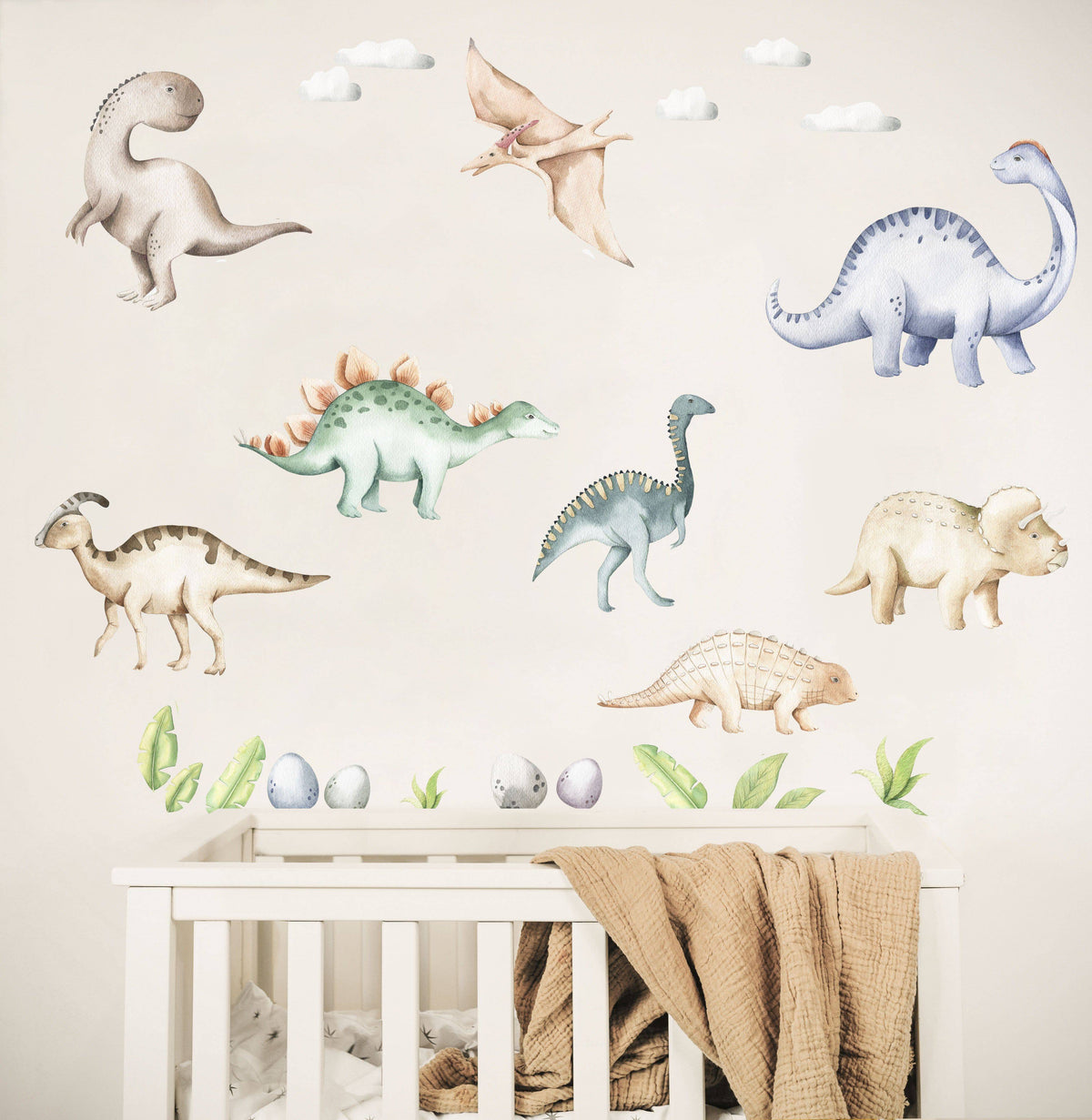 Baby Dinosaur Wall Decals - Wall Decals - Fable and Fawn