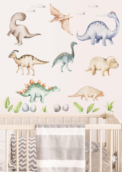 Baby Dinosaur Wall Decals - Wall Decals - Fable and Fawn 