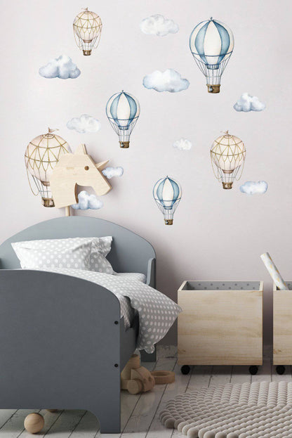 Hot Air Balloon Wall Decals - Wall Decals - Fable and Fawn 