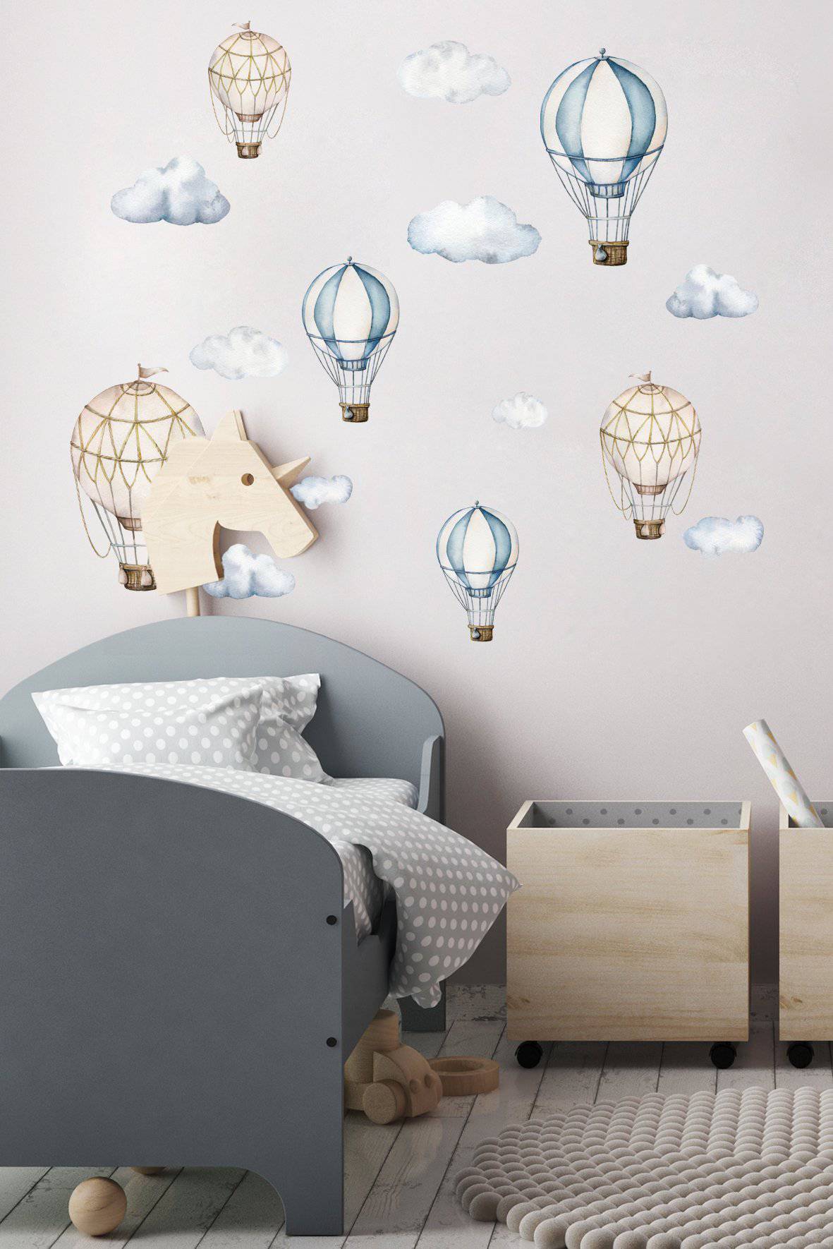 Hot Air Balloon Wall Decals - Wall Decals - Fable and Fawn
