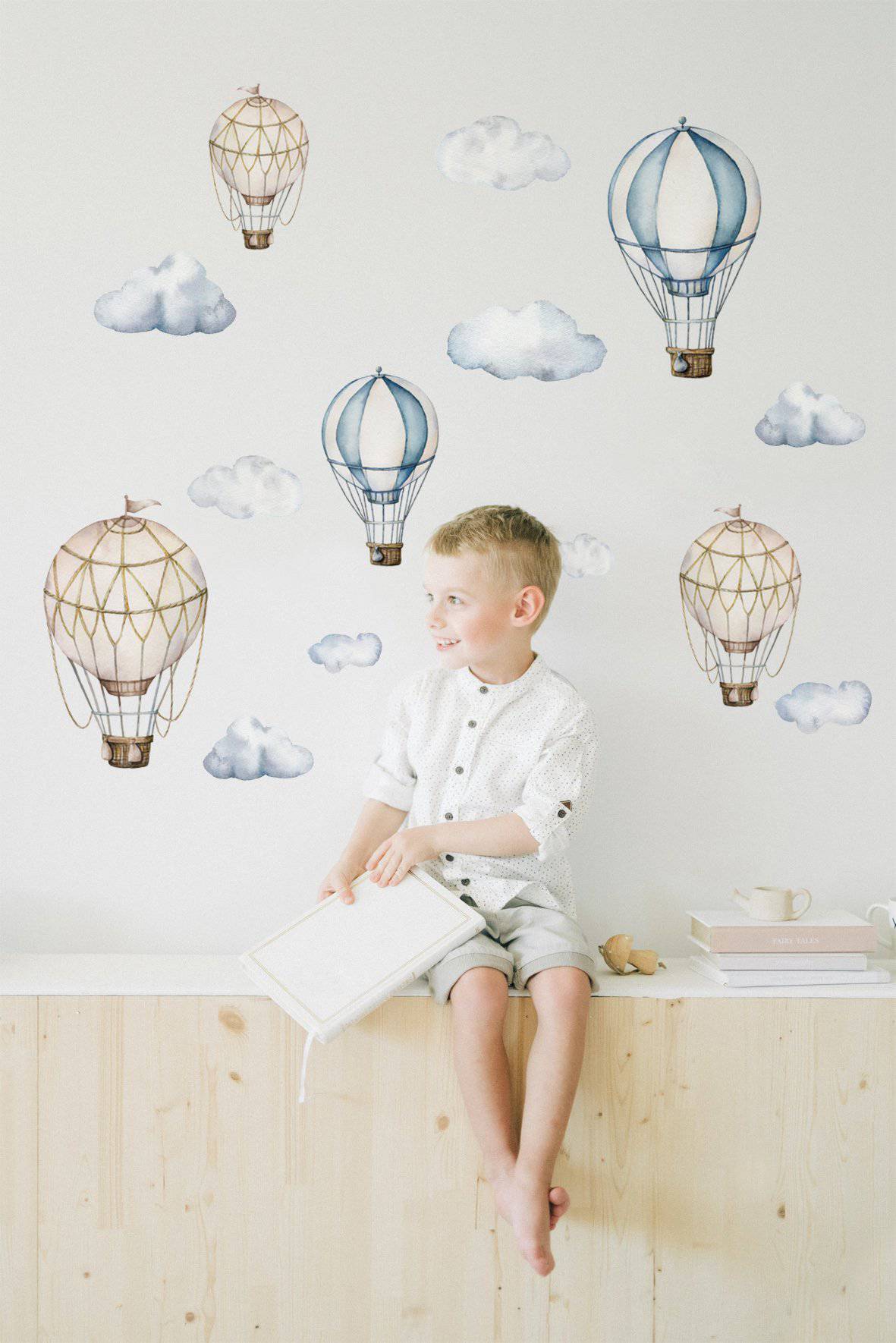 Hot Air Balloon Wall Decals - Wall Decals - Fable and Fawn 