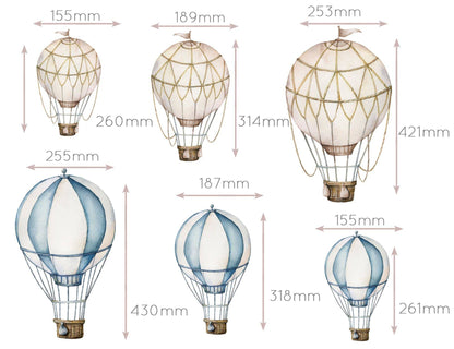 Hot Air Balloon Wall Decals - Wall Decals - Fable and Fawn 