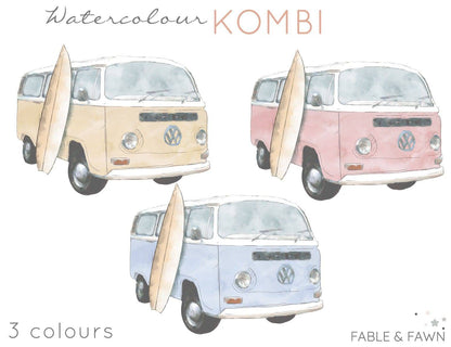 Mini Kombi Wall Decals - Wall Decals - Fable and Fawn 