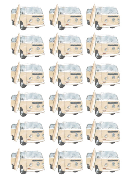 Mini Kombi Wall Decals - Wall Decals - Fable and Fawn 