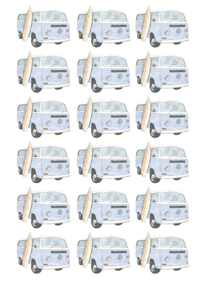 Mini Kombi Wall Decals - Wall Decals - Fable and Fawn 