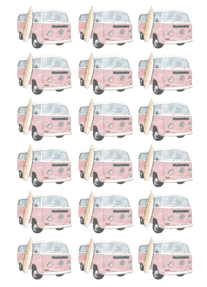 Mini Kombi Wall Decals - Wall Decals - Fable and Fawn 
