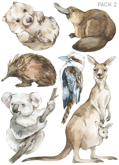 Australian Animal Wall Decals (Set) - Wall Decals - Fable and Fawn 