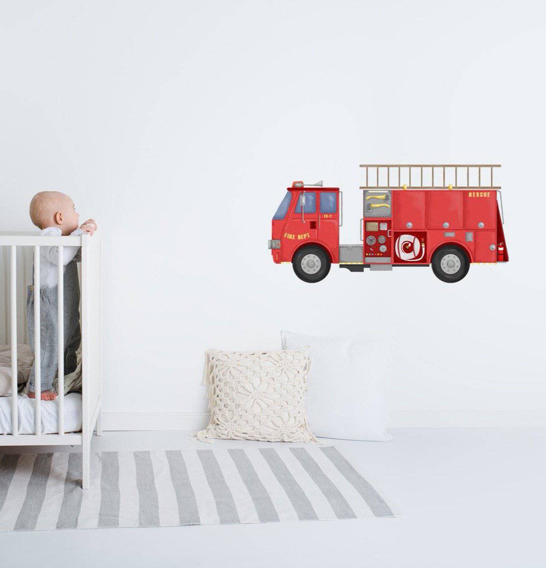 Fire Engine Wall Decals - Wall Decals - Fable and Fawn 