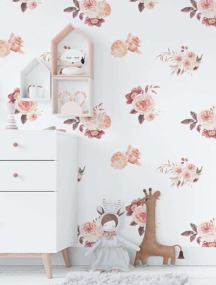 Lana Floral Wallpaper - Wallpaper - Fable and Fawn