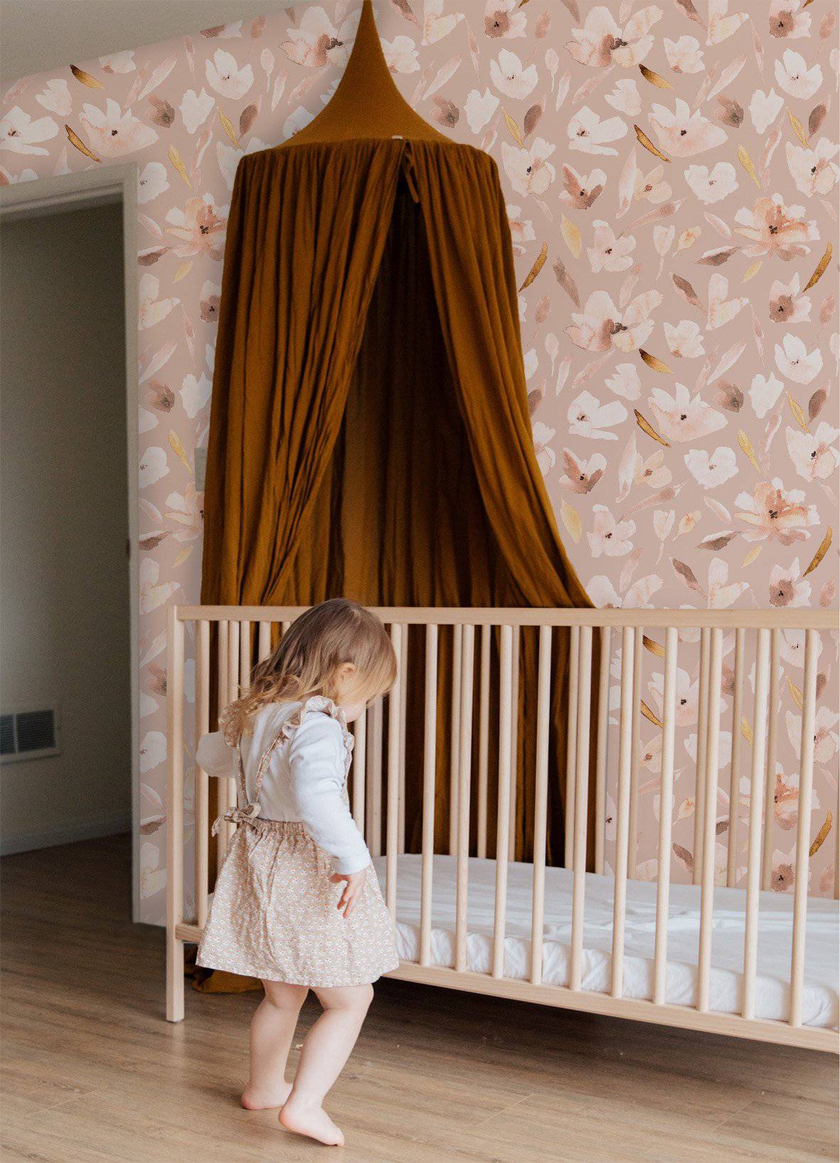 Pretty Posy Floral Wallpaper (4 colour-ways) - Wallpaper - Fable and Fawn 