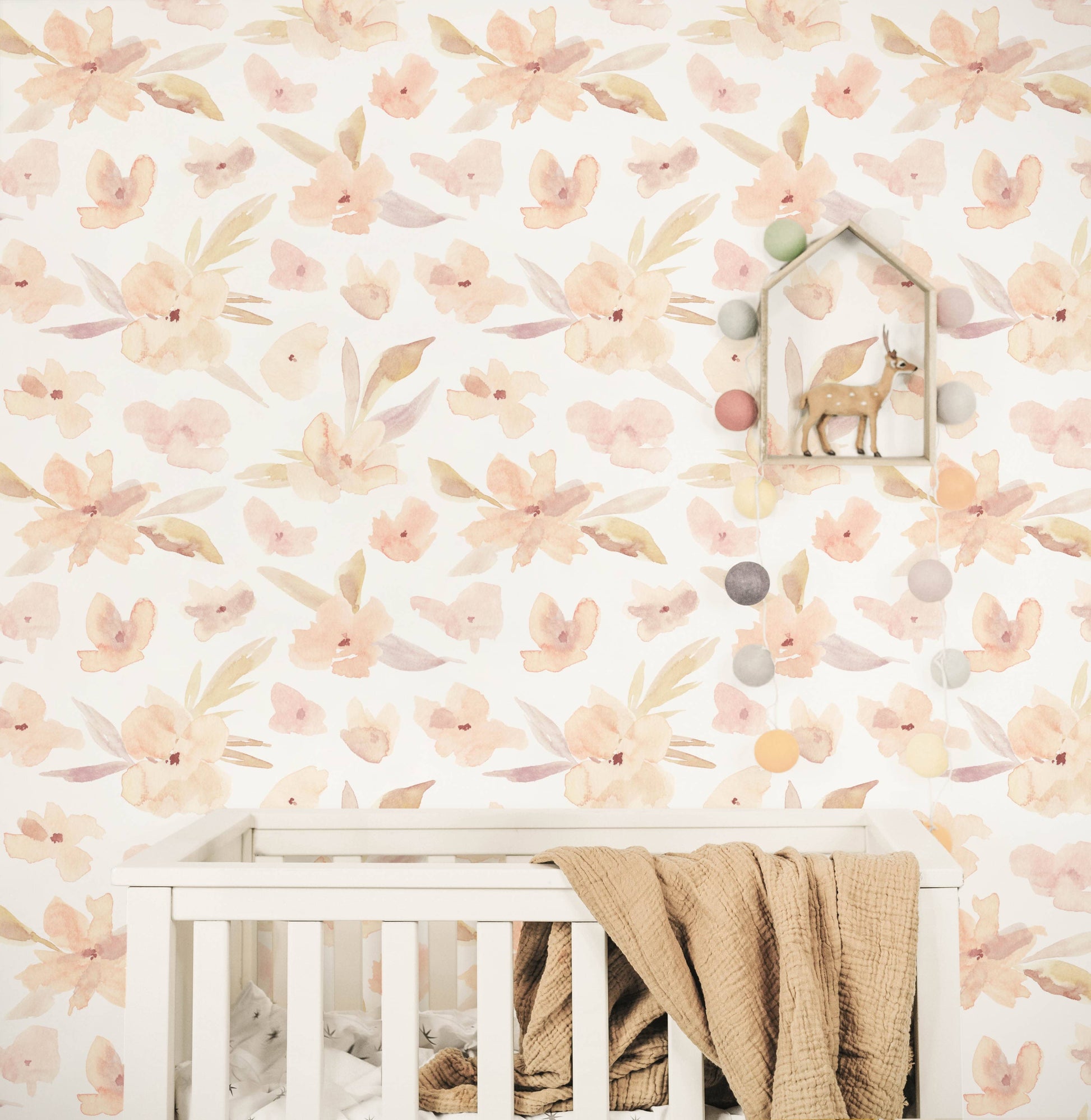 Pretty Posy Floral Wallpaper (4 colour-ways) - Wallpaper - Fable and Fawn 