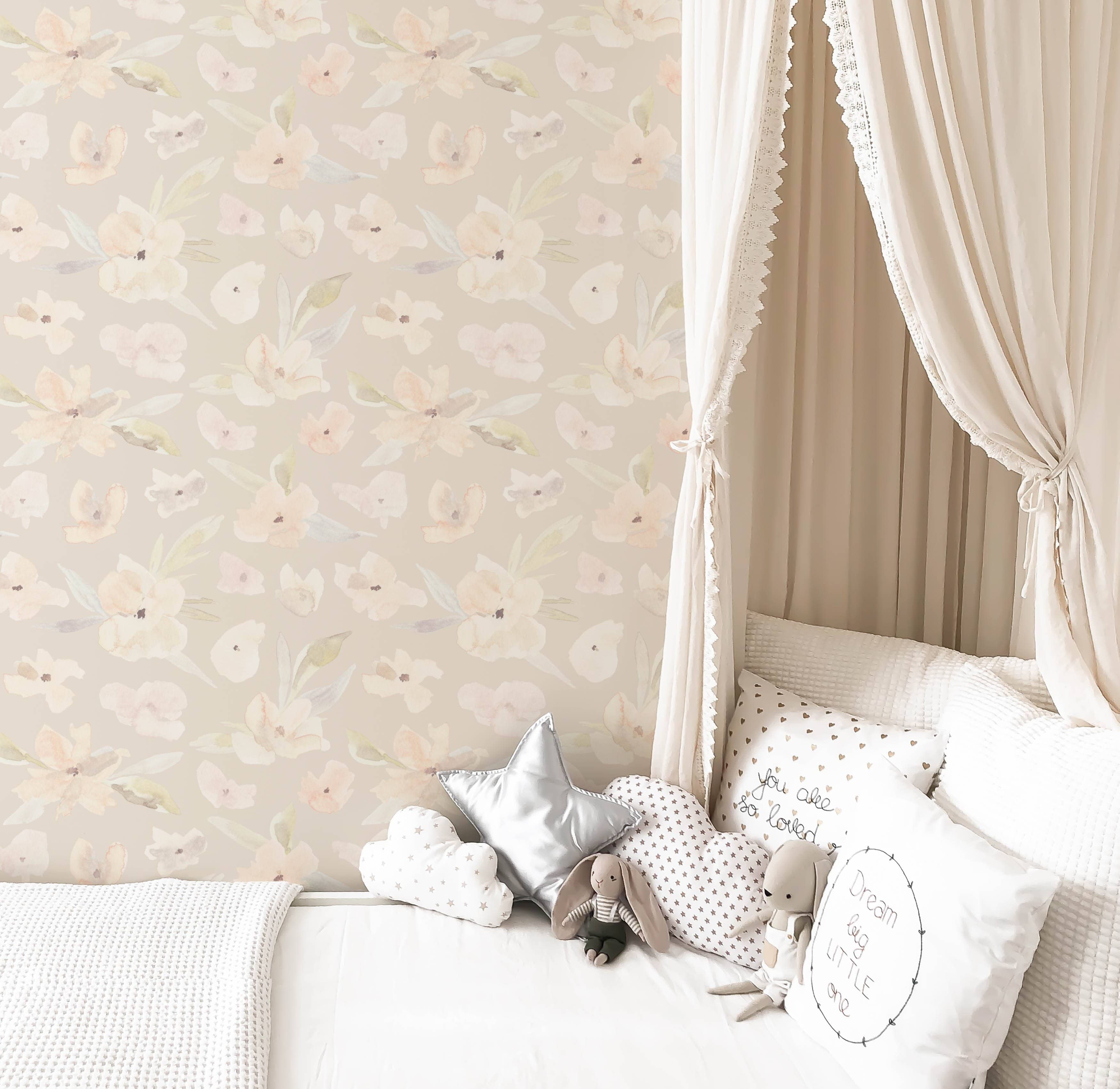 Pretty Posy Floral Wallpaper (4 colour-ways) - Wallpaper - Fable and Fawn