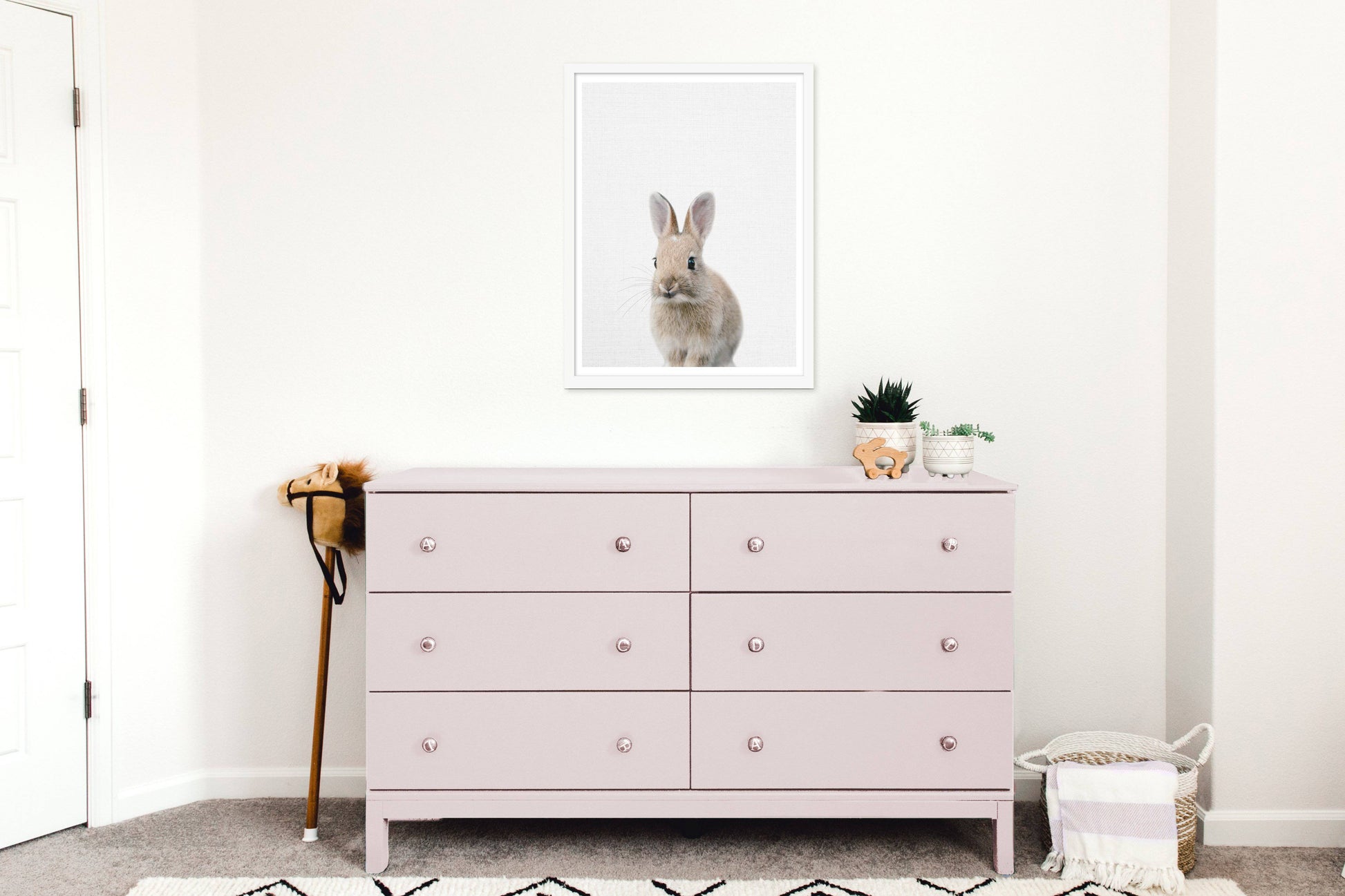Bunny Rabbit Print - Kids Wall Art - Fable and Fawn 