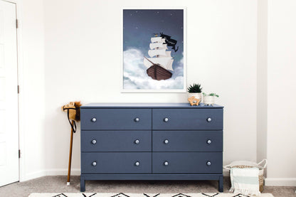 Dreamer Ship Print - Kids Wall Art - Fable and Fawn 