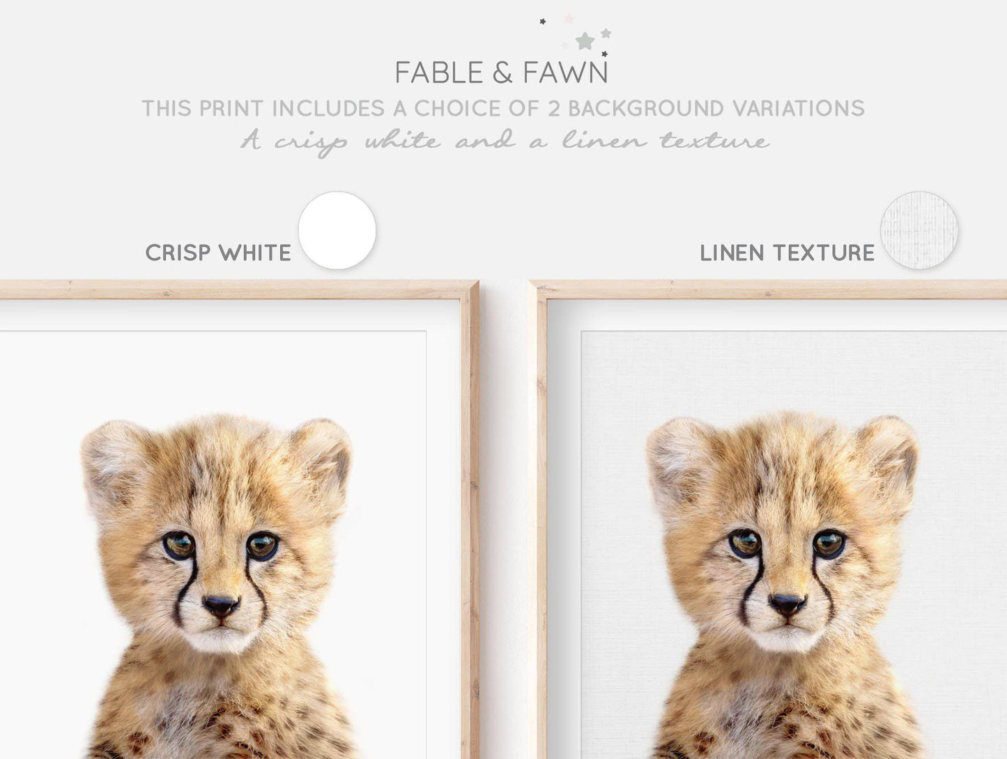 Baby Cheetah Print - Kids Wall Art - Fable and Fawn 