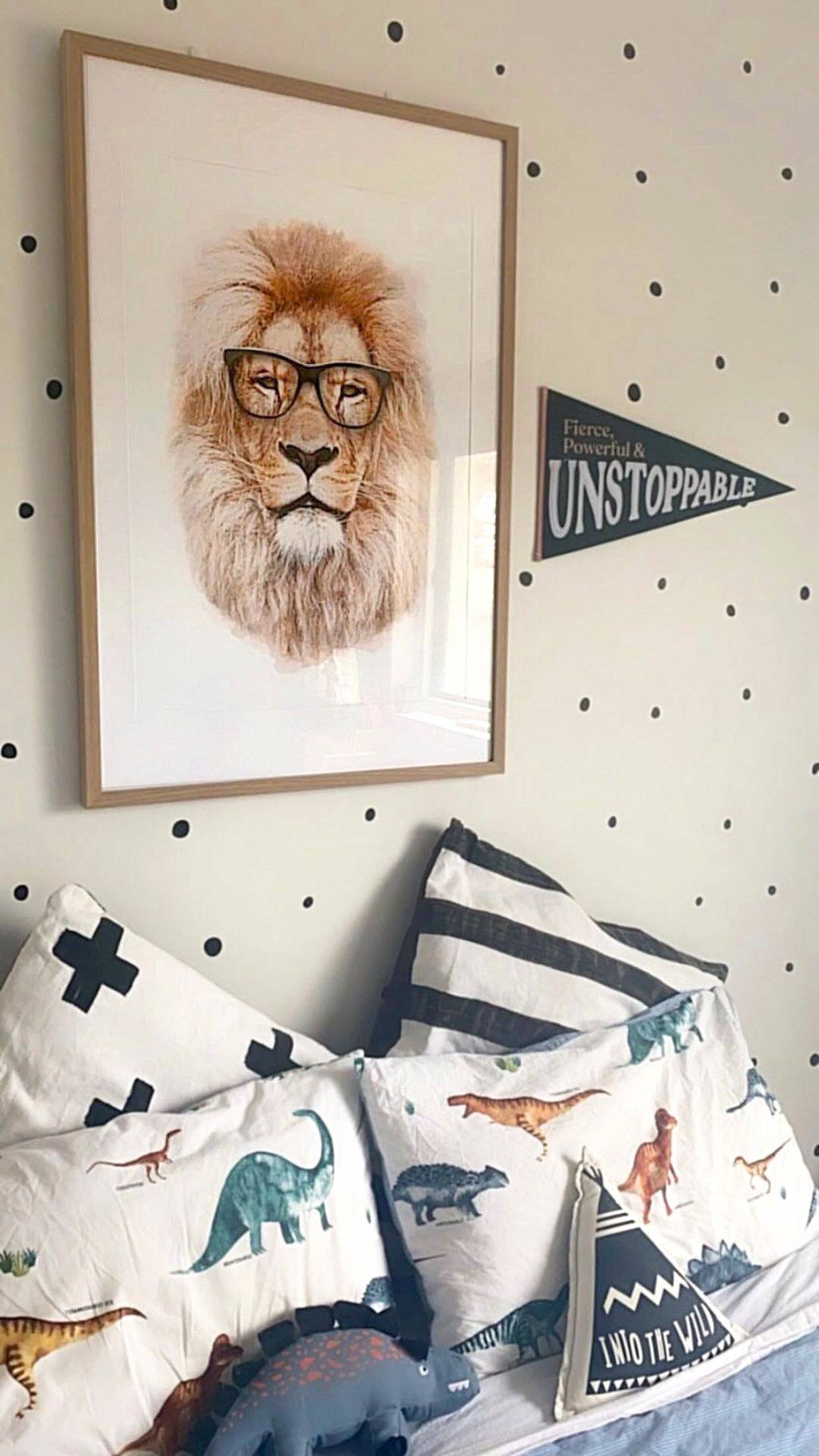 Mr. Lion | Lion With Glasses Print - PRINT - Fable and Fawn 