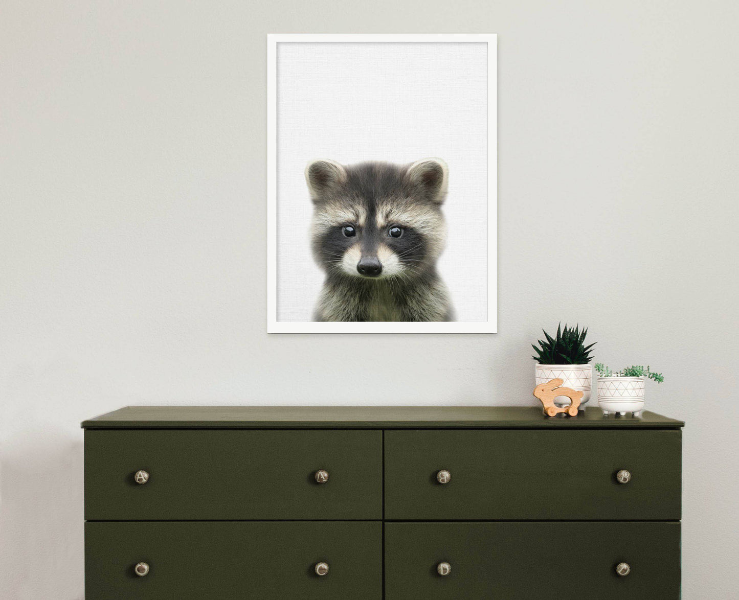 Raccoon Print | Woodland Nursery | Baby Animal Print - PRINT - Fable and Fawn 