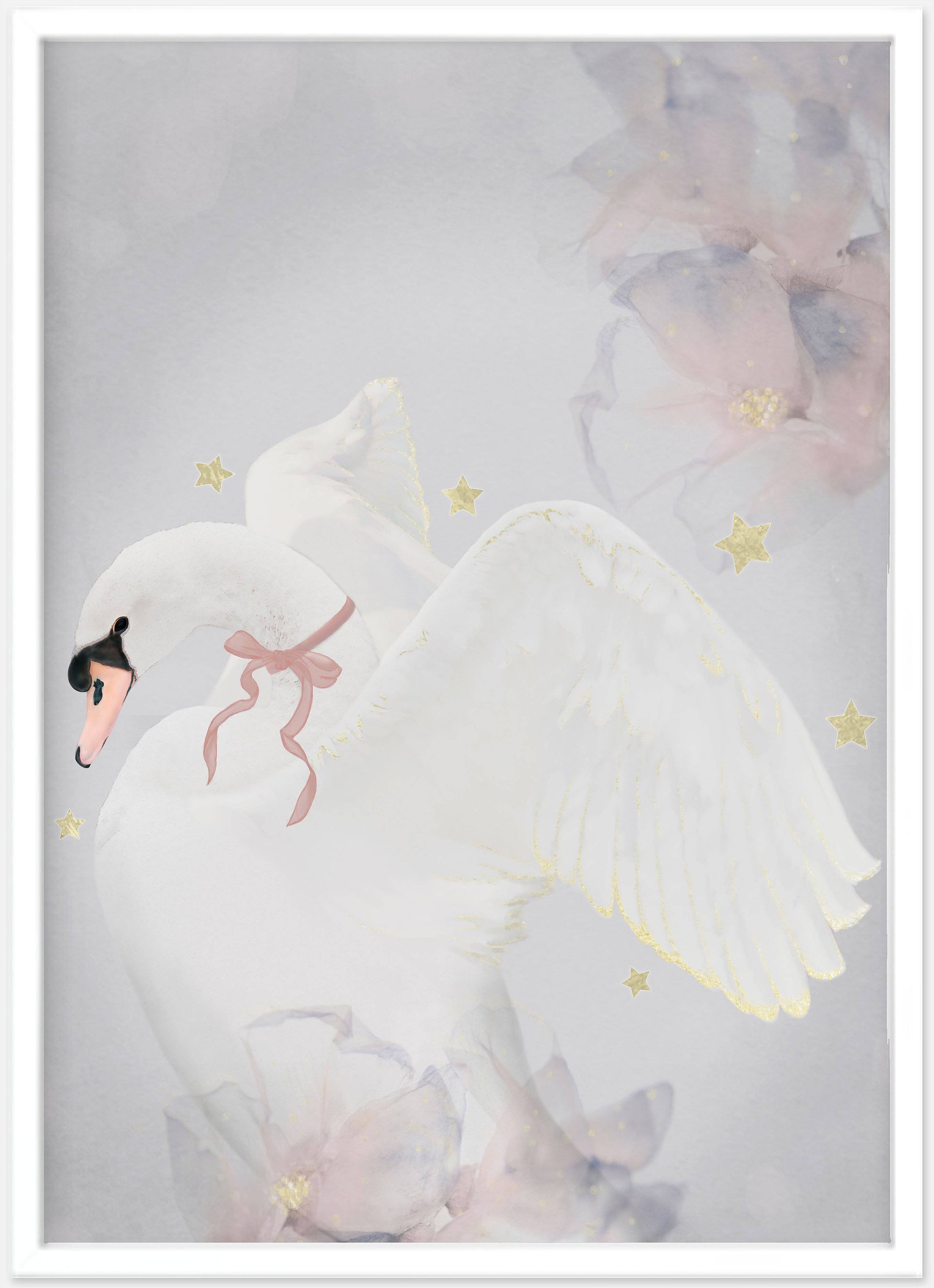 Swan Princess Print - PRINT - Fable and Fawn 