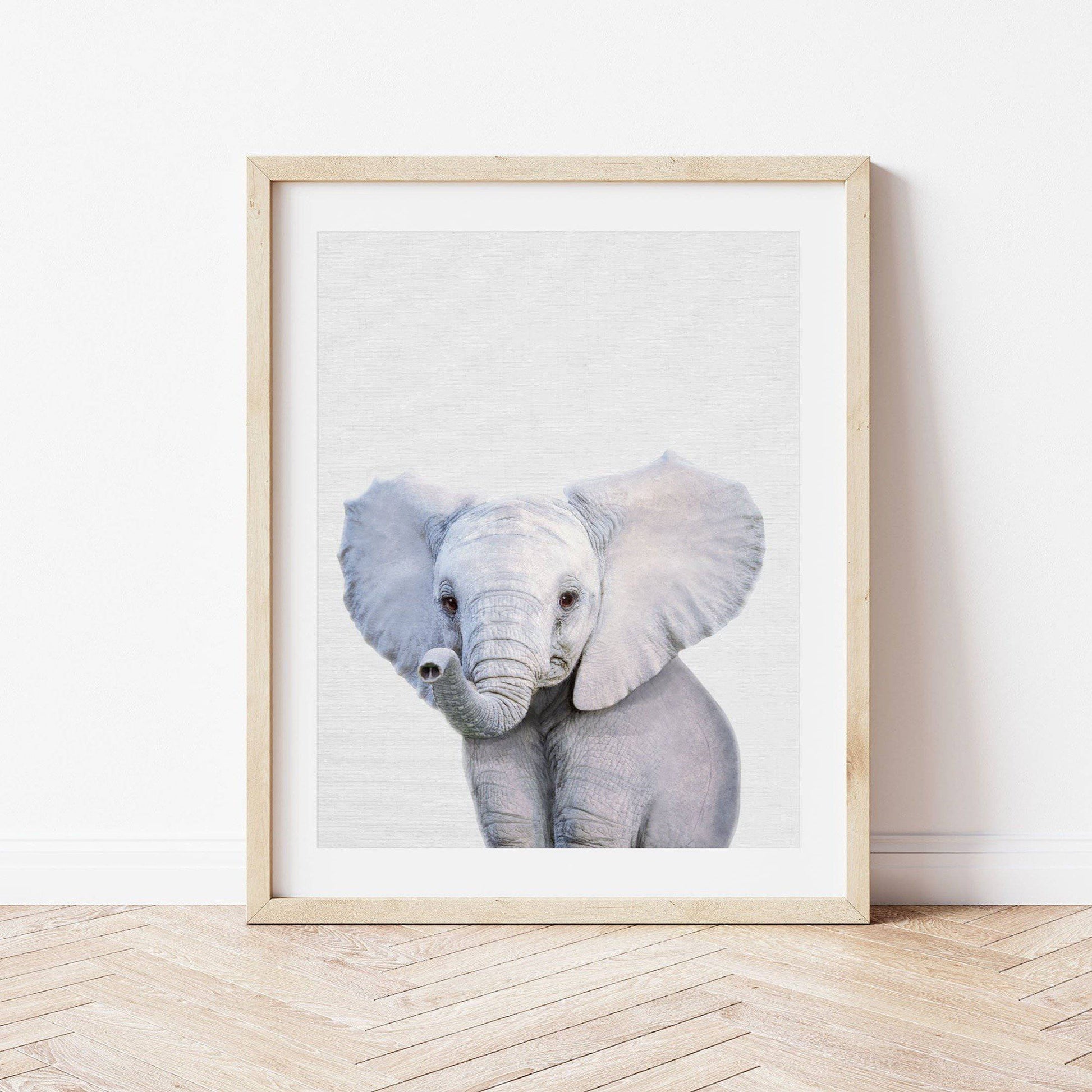 Baby Elephant Print - PRINT - Fable and Fawn 