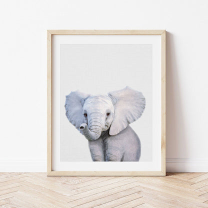 Baby Elephant Print - PRINT - Fable and Fawn 