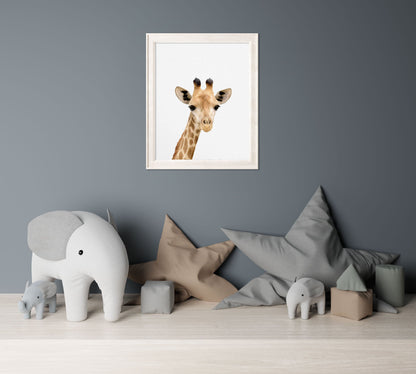 Giraffe Print | Baby Animal Print | Safari Nursery - PRINT - Fable and Fawn 