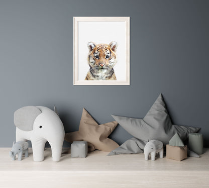 Tiger Print | Baby Animal Print | Safari Nursery - PRINT - Fable and Fawn 