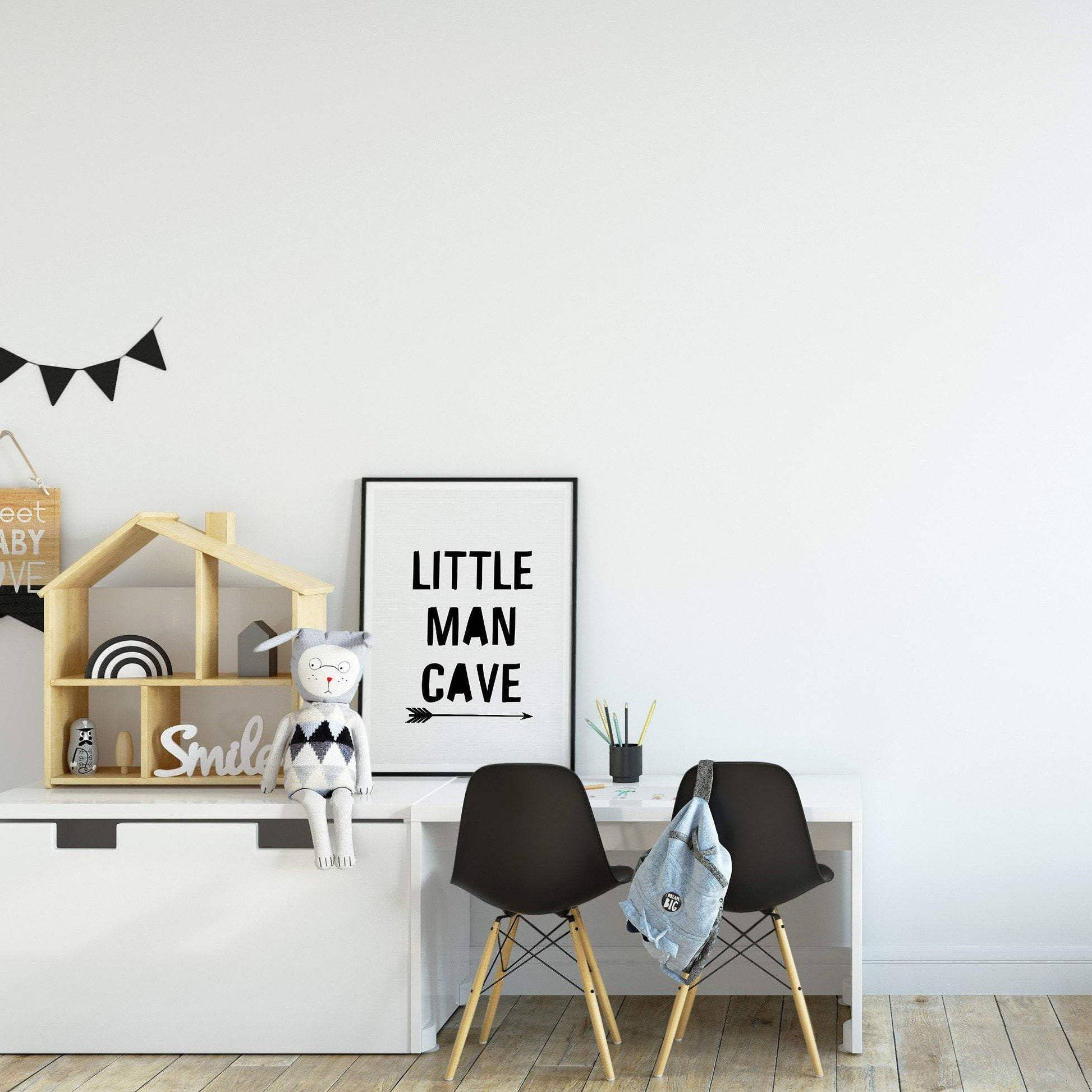 Little Man Cave Print - PRINT - Fable and Fawn 