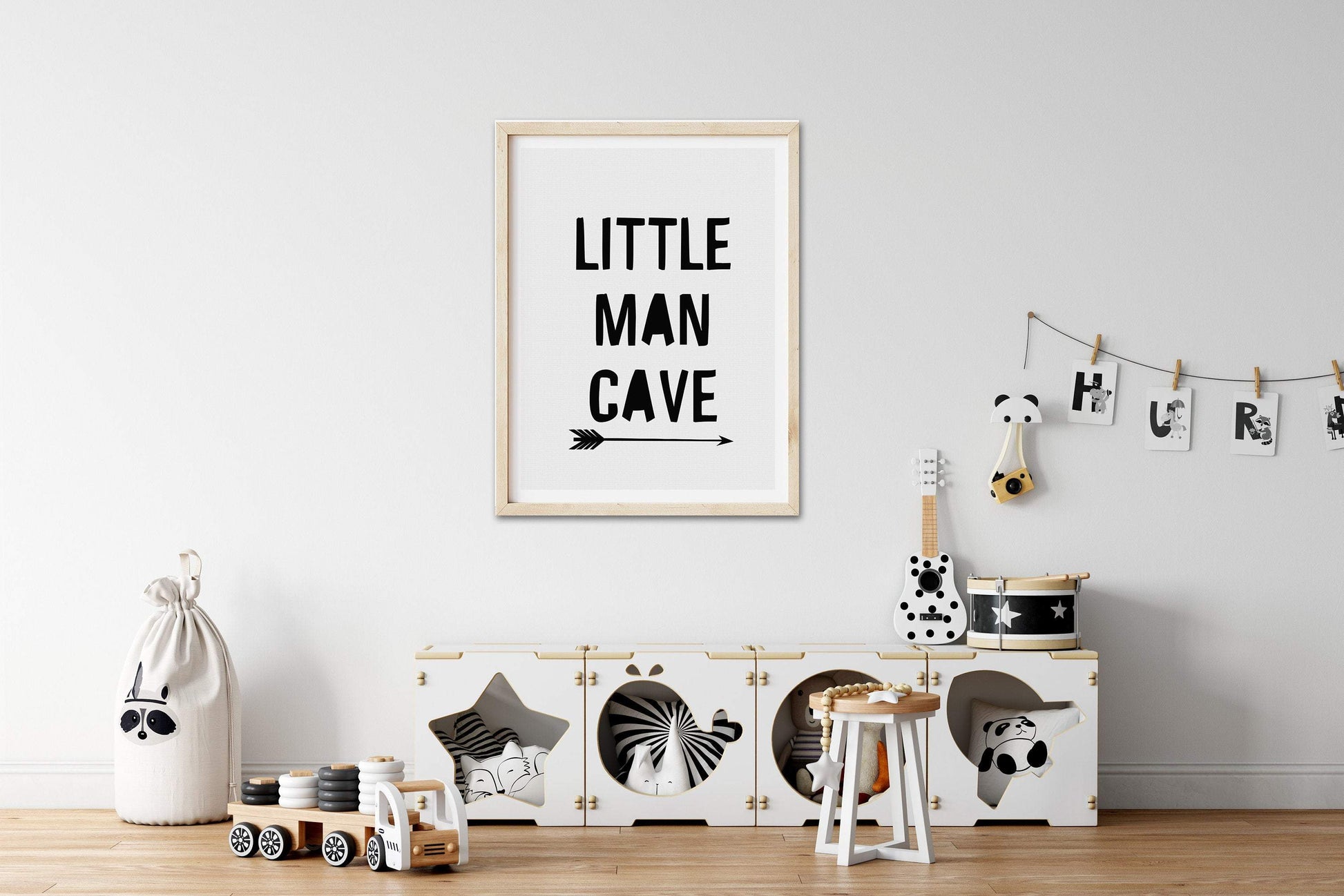 Little Man Cave Print - PRINT - Fable and Fawn 