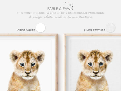 Lion Cub Print - PRINT - Fable and Fawn 