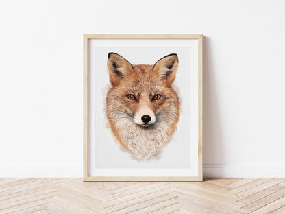 Fox Print | Animal Wall Art - PRINT - Fable and Fawn 