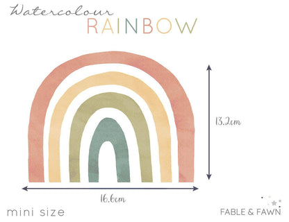 Rainbow Wall Decals (Bright) - Wall Decals - Fable and Fawn 