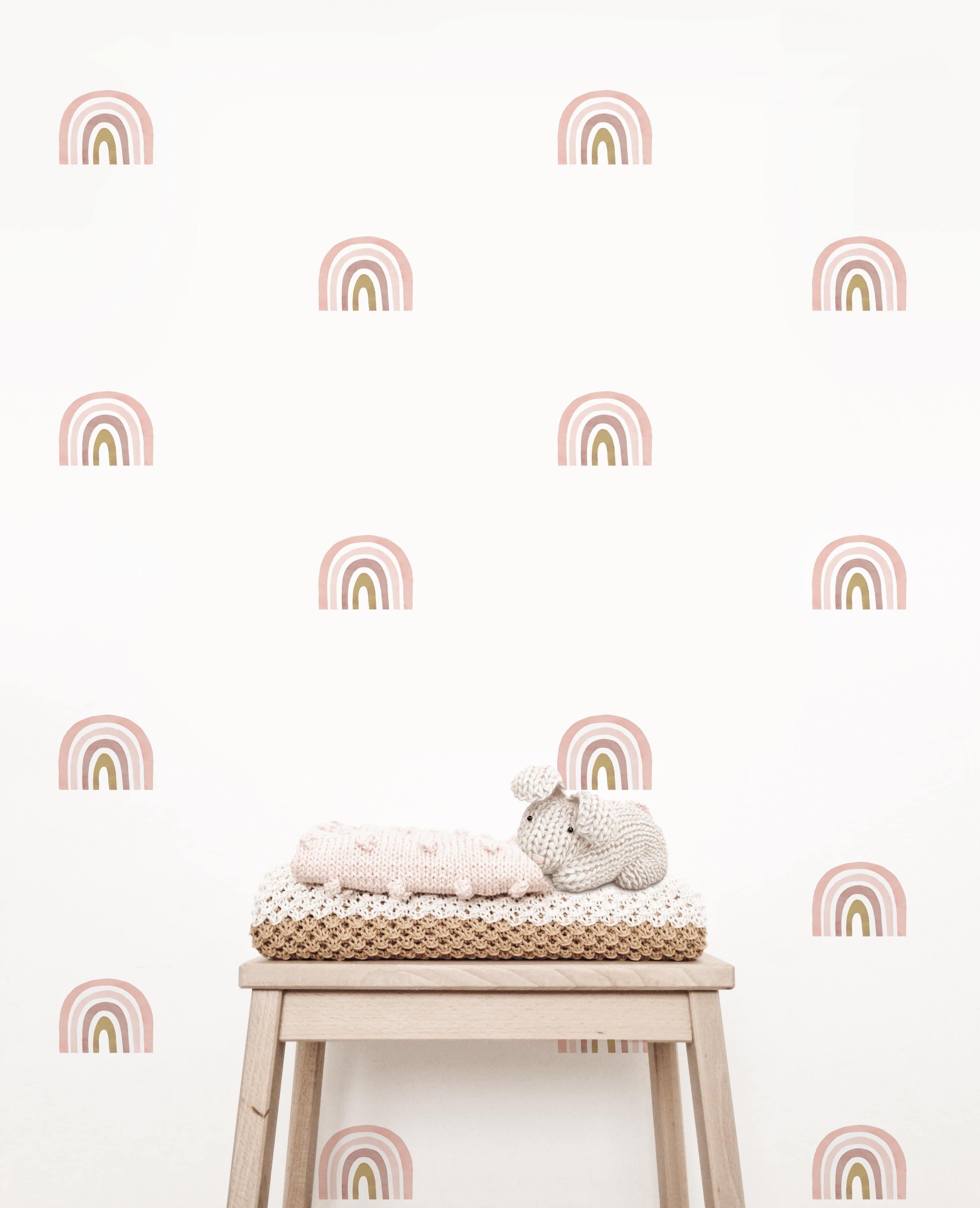 Rainbow Wall Decals (Pink) - Wall Decals - Fable and Fawn