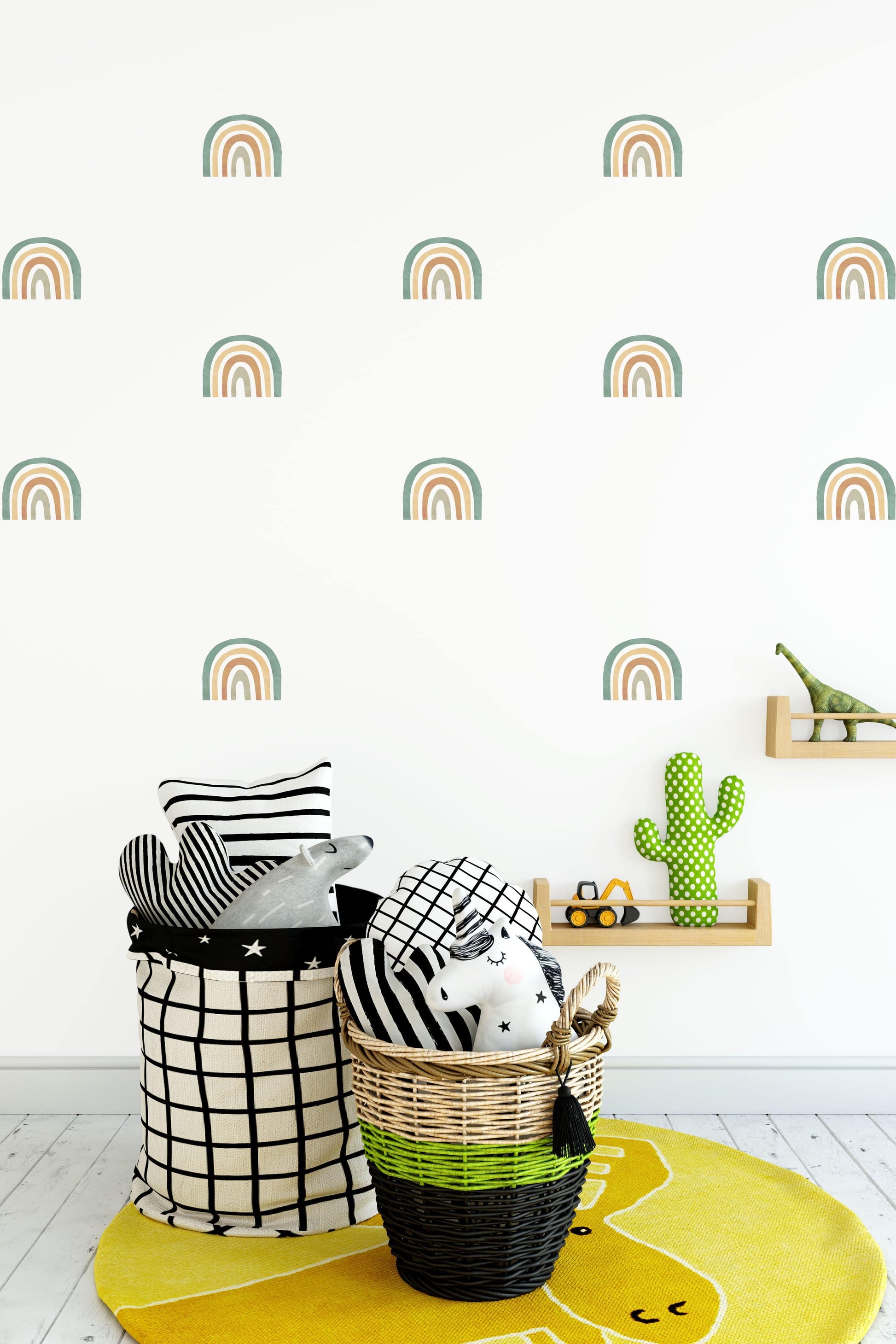 Rainbow Wall Decals (Sage) - Wall Decals - Fable and Fawn 