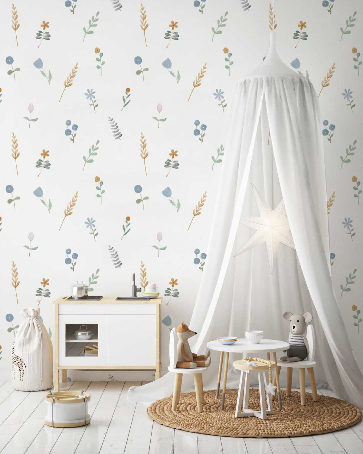 Mindy Floral Wallpaper - Wallpaper - Fable and Fawn