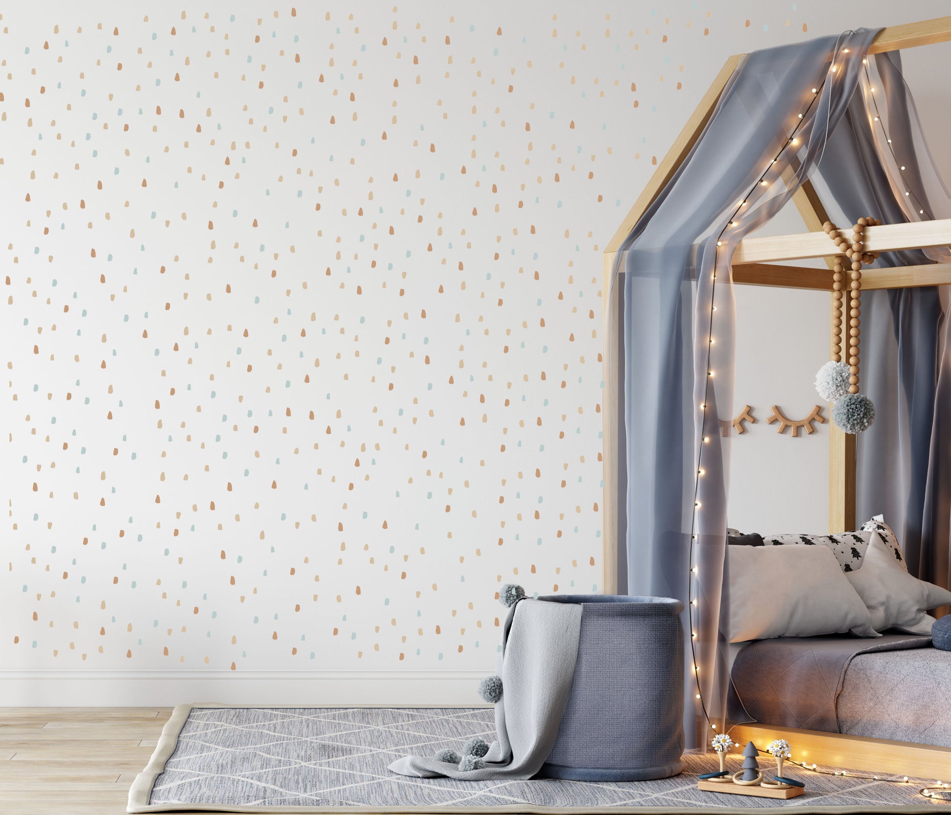 Confetti Wall Decals (Blue & Clay) - Wall Decals - Fable and Fawn 